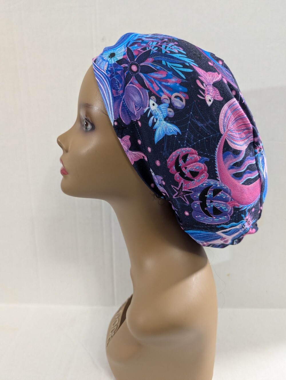Halloween, Cats, Siren, Euro Style Scrub Cap, Scrub Cap
